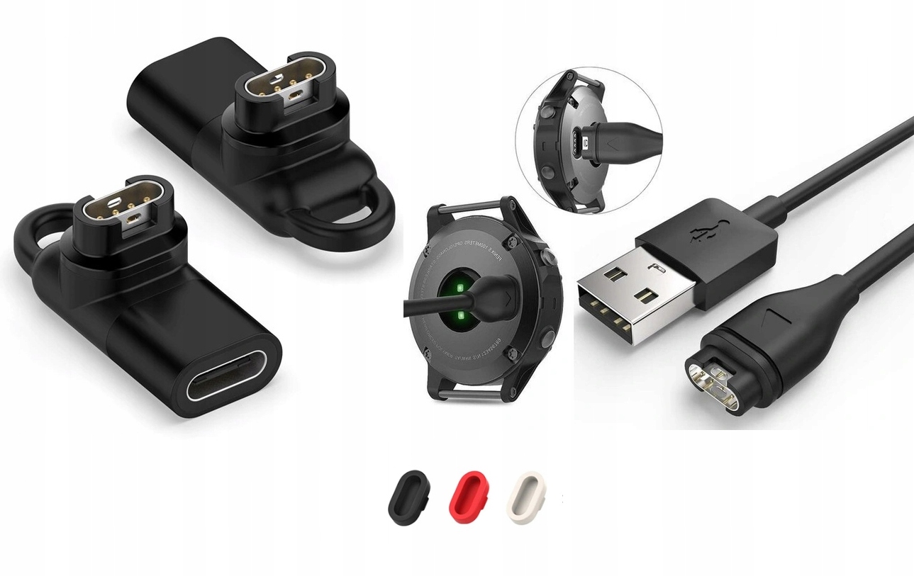 Adapter / Przejściówka TYP-C + Ładowarka do Smartwatcha / Zegarka Garmin - obrazek 5