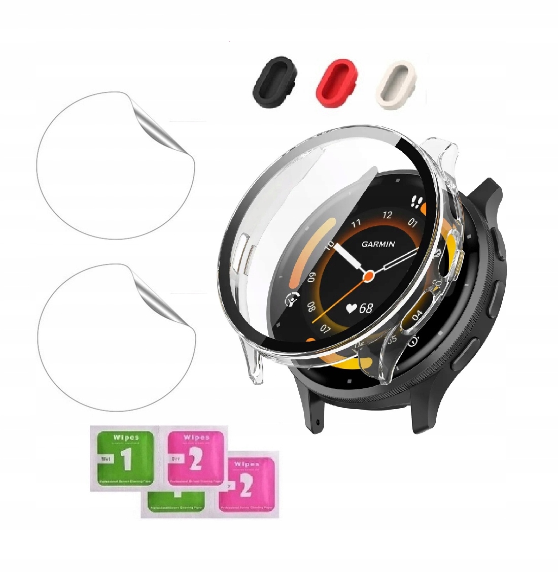 2 X Folia Hydrożelowa + Etui 2w1 Full do Garmin Venu 3 45mm |KOLORY - obrazek 2