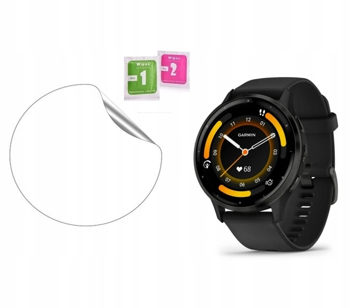 2 X Folia Hydrożelowa + Etui Silikonowe 2w1 Full do Garmin Venu 3s 41mm - obrazek 3