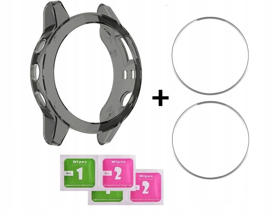 2 X Szkło 9H Etui | Garmin Fenix 6s / 6s Pro Solar - obrazek 5
