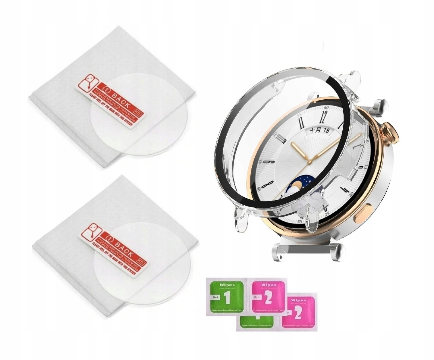 2 X Szkło Hartowane 9H + Etui 2w1 Full do Huawei Watch GT 4 41mm | KOLORY - obrazek 16